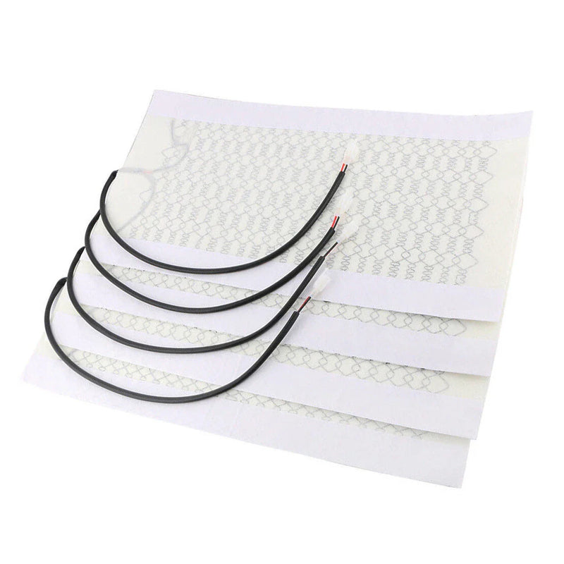 Universal 12V Carbon Fiber Heated Seat Pads  Dual Control Set