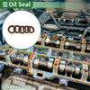 Oil Seal 28x40x10mm FKM Rubber High Pressure Brown 5 Pcs