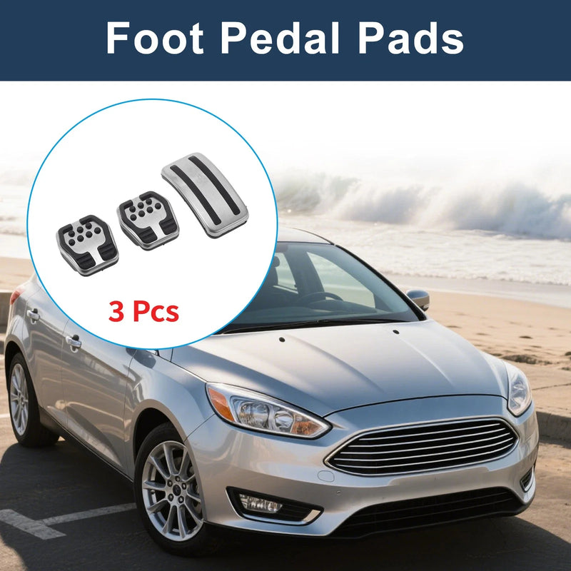 Ford Focus 3 x Manual Transmission Foot Accelerator Pedal Covers (2012-2016)