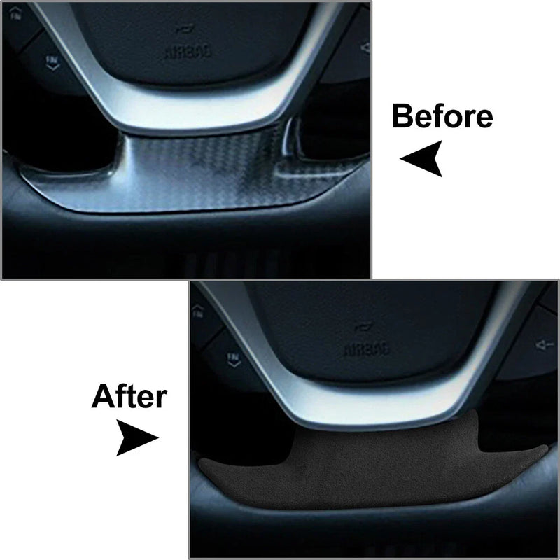 Chevrolet Corvette C7 Suede Steering Wheel Lower Cover Trim (2014-2019)