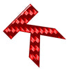 Car Badge Emblem Carbon Red Letter Decals Stickers (Various Years)