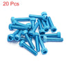 Motorcycle Auto Car 20pcs Blue M6x30 Hex Socket Bolts Screws