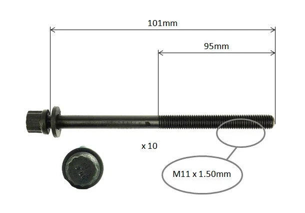 Honda CR-V RD7 2 x Head Gasket + Head Bolts