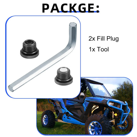 Polaris Ranger Front Differential Fill Drain Plug (2009–2023)