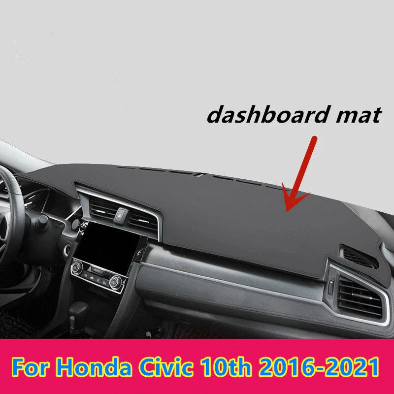 Honda Civic Leather / Car Dashboard Cover Dash Protector Mat Pad (2006–2023)