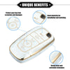 Ford Smart Key 5 Button - Durable TPU Gray Key Fob Cover