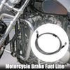 Motorcycle ATV 140cm Braided Brake Clutch Oil Hoses Line Pipe Silver Tone