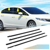 Honda Civic 4pcs Weatherstrip Window Molding Trim (2006-2011)