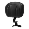 Harley Touring Road Glide Black Front Driver Backrest Pad (2009-2023)