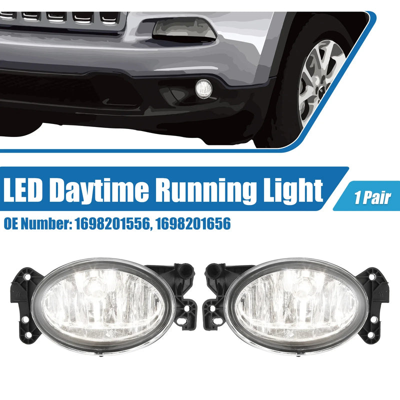 Mercedes (1698201556) - Aluminum Plastic White Driving Fog Lights