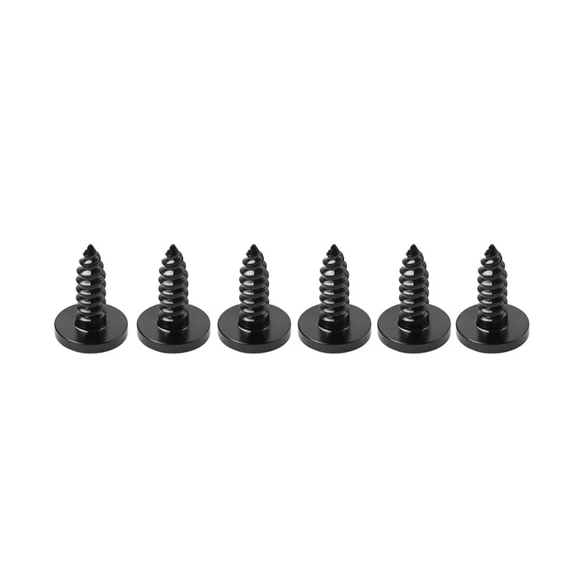 Fastening 6 x Black Titanium M5x15mm Torx Head Self Tapping Screws