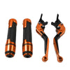 Honda CBR600RR Orange Extendable Brake Clutch Levers & Handlebar Grips (2003-2016)
