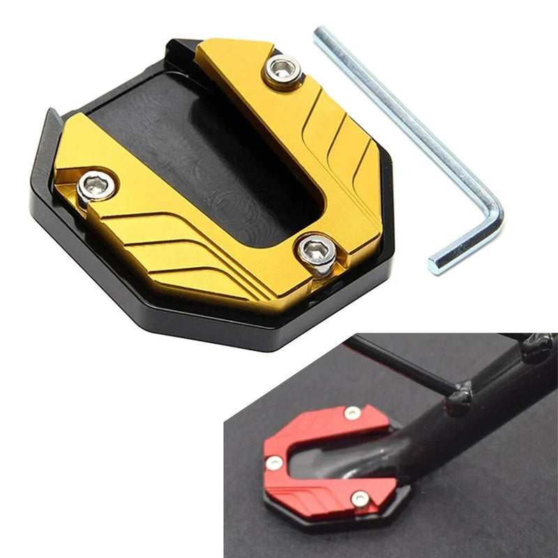 Motorcycle Bikes - Gold Kickstand Extender Foot Stand Pad