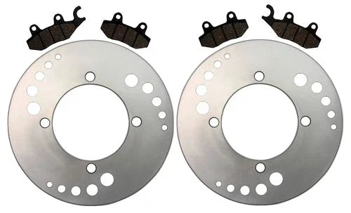 Yamaha Rhino 700 4x4 2 x Rear Brake Rotors & Semi-Metallic Pads (2008–2013)