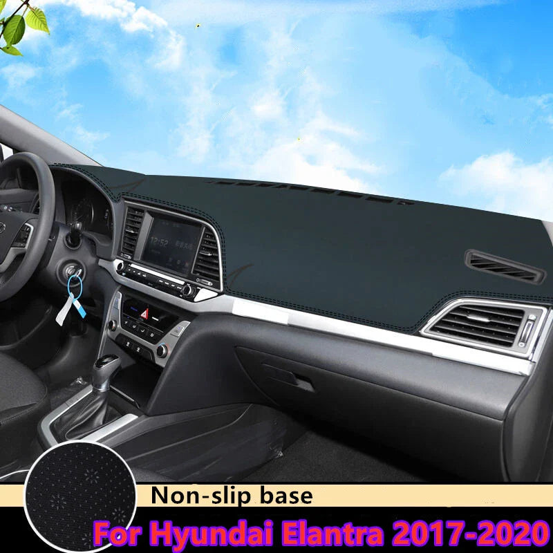 Hyundai Elantra Leather Dash Cover Mat (2017–2020)