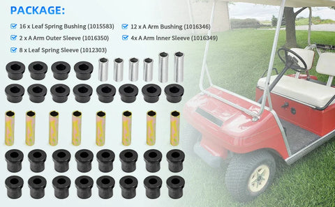 Club Car DS Front / Rear A-Arm Suspension Bushing Kits