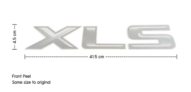 Ford Ranger SILVER XLS Rear Tailgate Decal Sticker (2005-2011)
