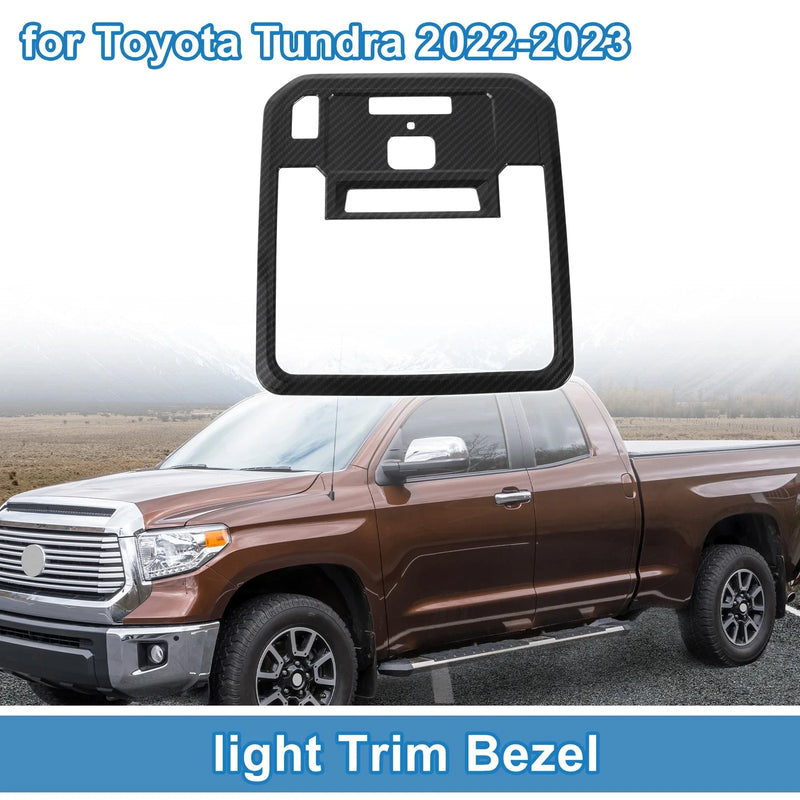 Toyota Tundra Front Row Headlight Trim Bezel Carbon Fiber (2022–2023)