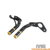 Harley Softail FXST, Fat Bob Rear Crash Bar & Frame Slider Mounts