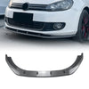 VW Golf 6 MK6 Front Bumper Spoiler Lip Splitter (2008-2012)