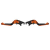 Suzuki GSXS125 GSXR150 CNC Orange Extendable Brake Clutch Levers (2017-2019)