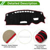Mazda CX-3 (2016-2022) Sun Protector Pad Black Red Dash Cover Mat