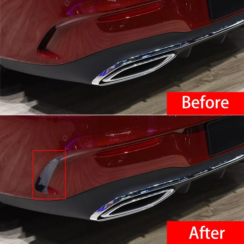 Benz C118 CLA200 Rear Bumper Splitter Spoiler Fins (2020 - Present)