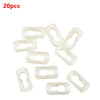 Chevy Pontiac Olds Buick 20 Clips Belt Reveal Trim Molding White