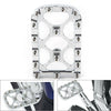 Harley Electra Glide, Softail 2 x Chrome MX Style Large Brake Pedal Pad Covers