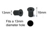 Ducati Muttern / 10x 6mm / Muttern m6 6mm + Edelstahl Bolzen