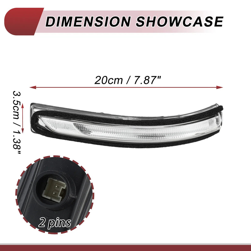 KIA NIRO (2017-2020) Black Clear Left Mirror Turn Signal Light