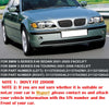 BMW E46 Sedan Touring Gloss Black Front Kidney Grille Cover (2001-2005)