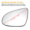 Peugeot 108 Toyota Aygo Left Side Mirror Glass w/ Back Heated (2014–2019)