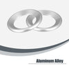 Honda Civic 2 x Silver Tone Door Audio Speaker Ring Covers