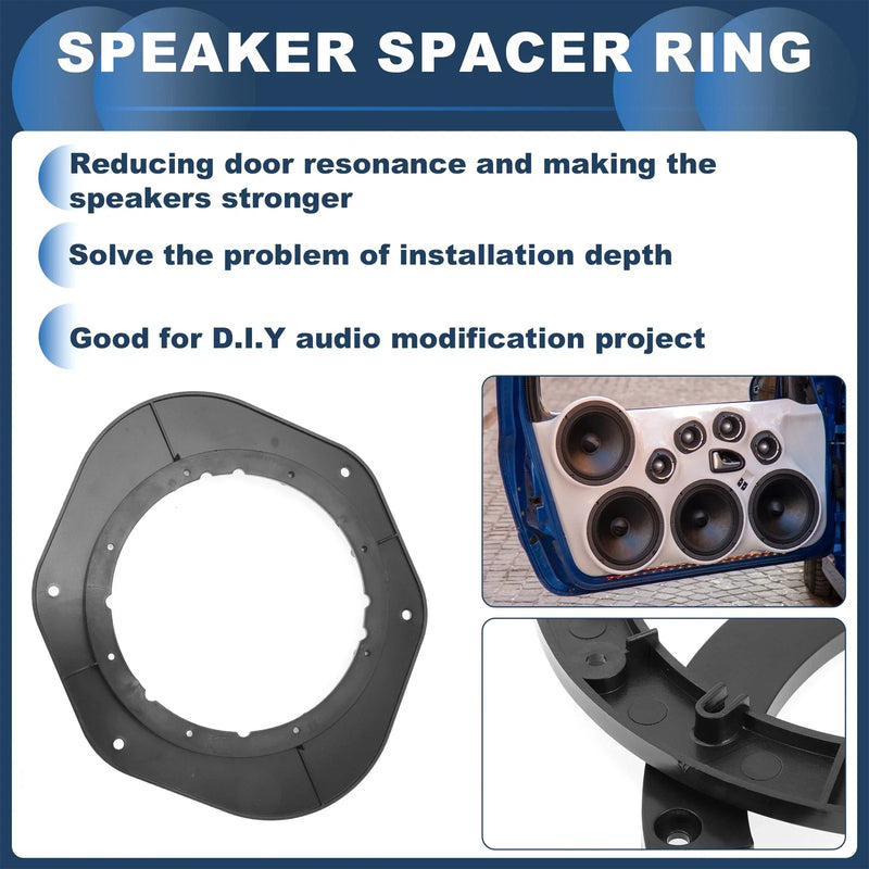 Toyota 6x9" to 6.5" Speakers - 4 Pcs Speaker Spacer Ring Adaptor