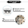 Porsche 911 1Pc Hub Center Cap 76mm 2.99 in. OD (1965 - 2021)