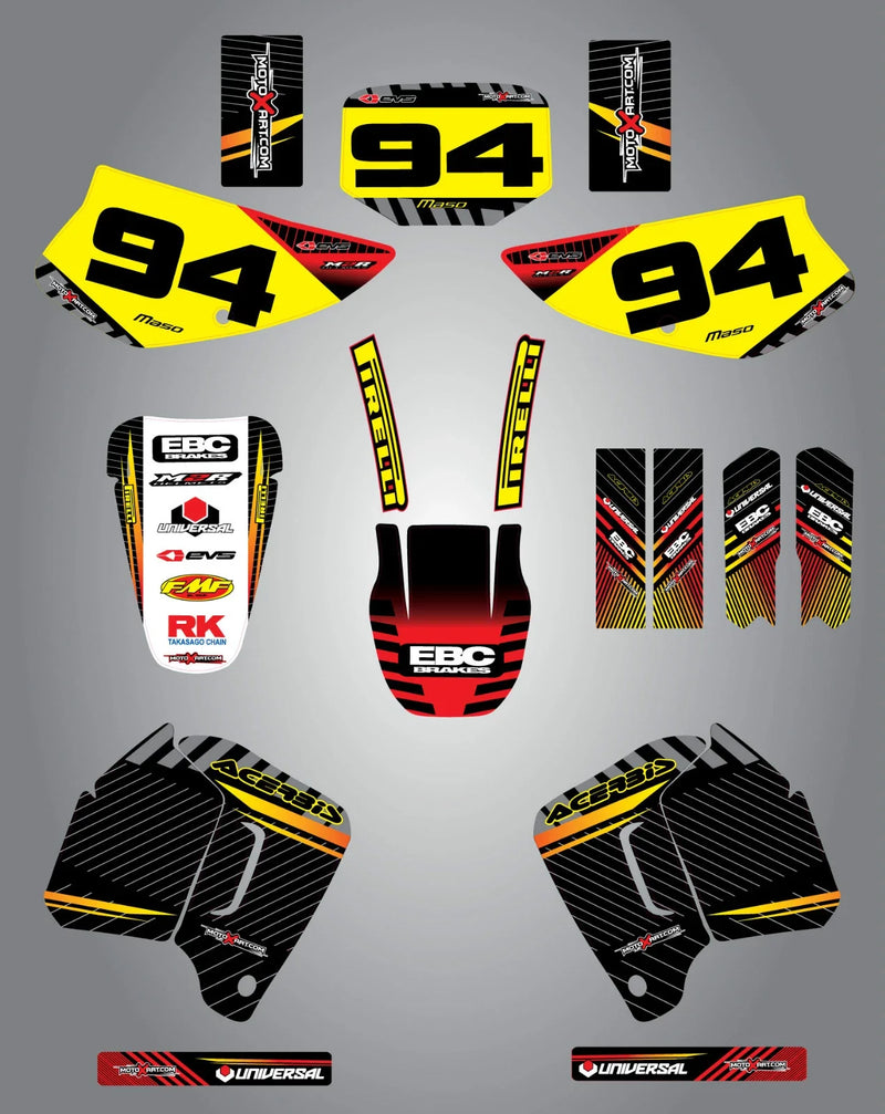 Honda Brazilian XR 200 R Custom Graphic Kit - Aussie Pride (1994-2003)