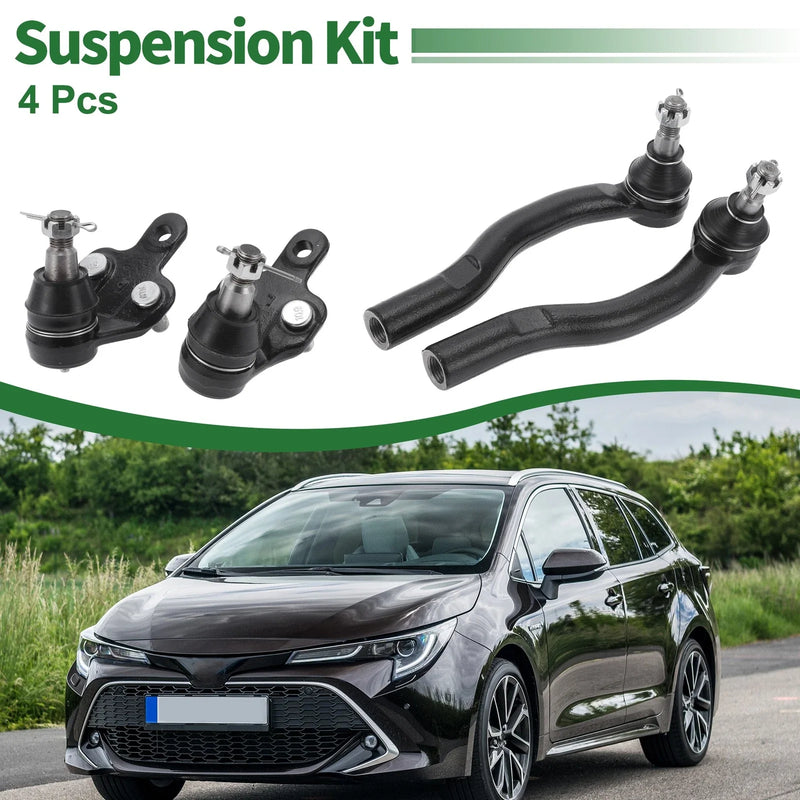 Toyota Solara 4 x Outer Tie Rod Ends & Lower Ball Joints (2004–2008)