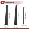 Lexus GS (1998-2005) Carbon Fiber Black 6 Pcs Door Pillar Window Trim