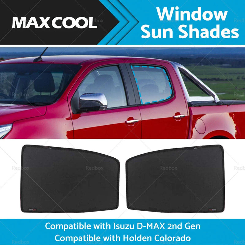 Holden Colorado RG Rear Window Sun Shades (2012-2020)