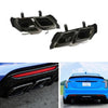 Cadillac CT5 Black Rear Exhaust Muffler Pipe Tips 2 x (2020-2024)