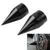 Harley Touring Dyna Sportster 1200 Spike Front Axle Cap Nut Covers