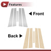Toyota Crown Chrome Silver Tone 6 x Car Door Pillar Window Trim (2009–2012)