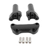 Harley Sportster Dyna Softail 4" Handlebar Risers Flat Clamp Mount
