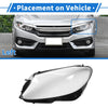 Mercedes-Benz C-Class Car Front Left Headlight Lens Cover (2018-2020)