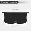 Honda Passport Trunk Gloss Black Retractable Cargo Cover (2019-2023)
