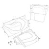 Harley CVO Road Glide (2014-2023) Black Driver & Passenger Seat & Backrest