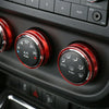 Jeep Wrangler Car Audio Air Conditioning Switch Cover Frame (2011-2017)