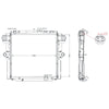 Toyota Landcruiser 76 / 78 / 79 Series 1VDFTV Alloy Radiator (2007–2016)