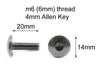 Kawasaki Ninja ZX-10R Fork head & windshield bolt (2006–2007)